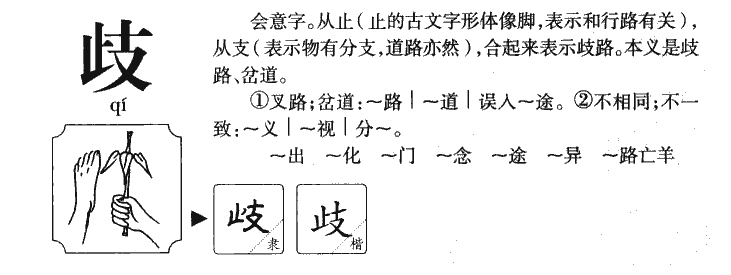 歧字取名寓意和含义_歧字五行属什么