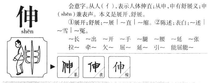 伸字取名寓意和含义_伸字五行属什么