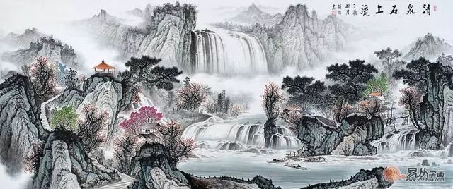 尺寸和格局很大的客厅背景墙画