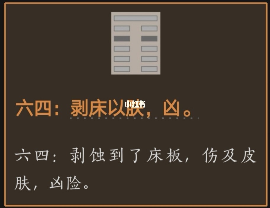 凶兆：床被剥，蔑贞，凶险！