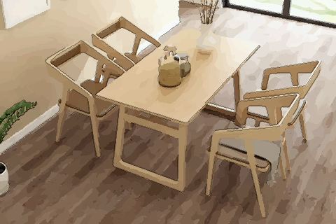 ：不能把餐桌摆放在横梁下方的位置