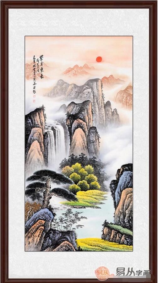 打造迎宾装饰的好看山水挂画，让财运滚滚来！