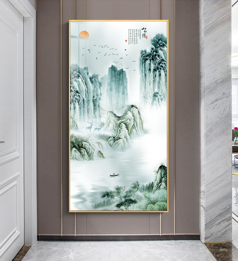 玄关挂牡丹画风水好吗_玄关处适合挂什么画_正对大门玄关适合挂什么风水画