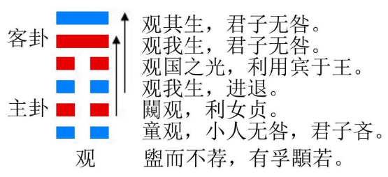 《易经风地观卦详解》而不荐，有孚顒若