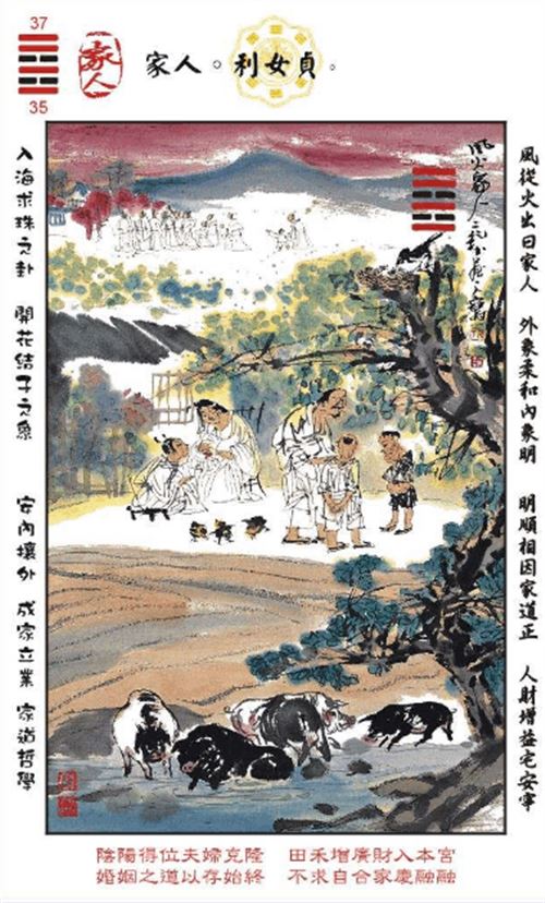 家人卦精髓1.家道的目标在于传承，一时一事的成功不是