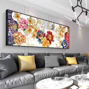 客厅吉利字画提振家居气色，营造富贵气息有极为重要的作用