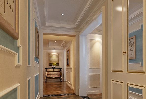 门厅过道吊顶灯效果图_门厅过道装修与风水图片_门厅过道小水景吊灯