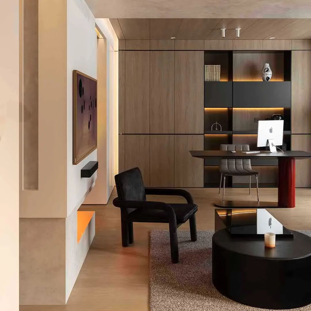 145平米的旧房改造结果1.客厅放大且换位置