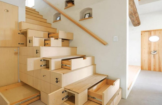 楼梯下方的空间，让你的楼梯下空间更大