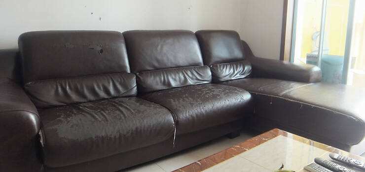 皮沙发损坏该怎么修复  不一样的损坏程度不同方法