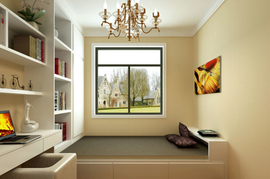 书房设计效果图，书房的环境书房效果图！