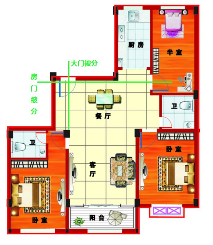 卧室风水床头朝向哪头好_卧室风水 床头朝向_卫生间的门对着床头有什么不好的风水