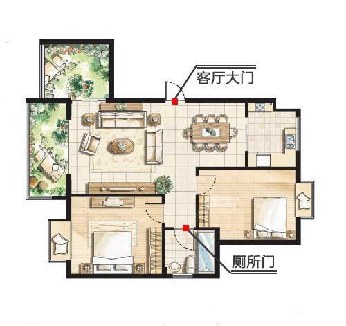 客厅门对着卫生间的门好不好以及客厅风水不好如何化解