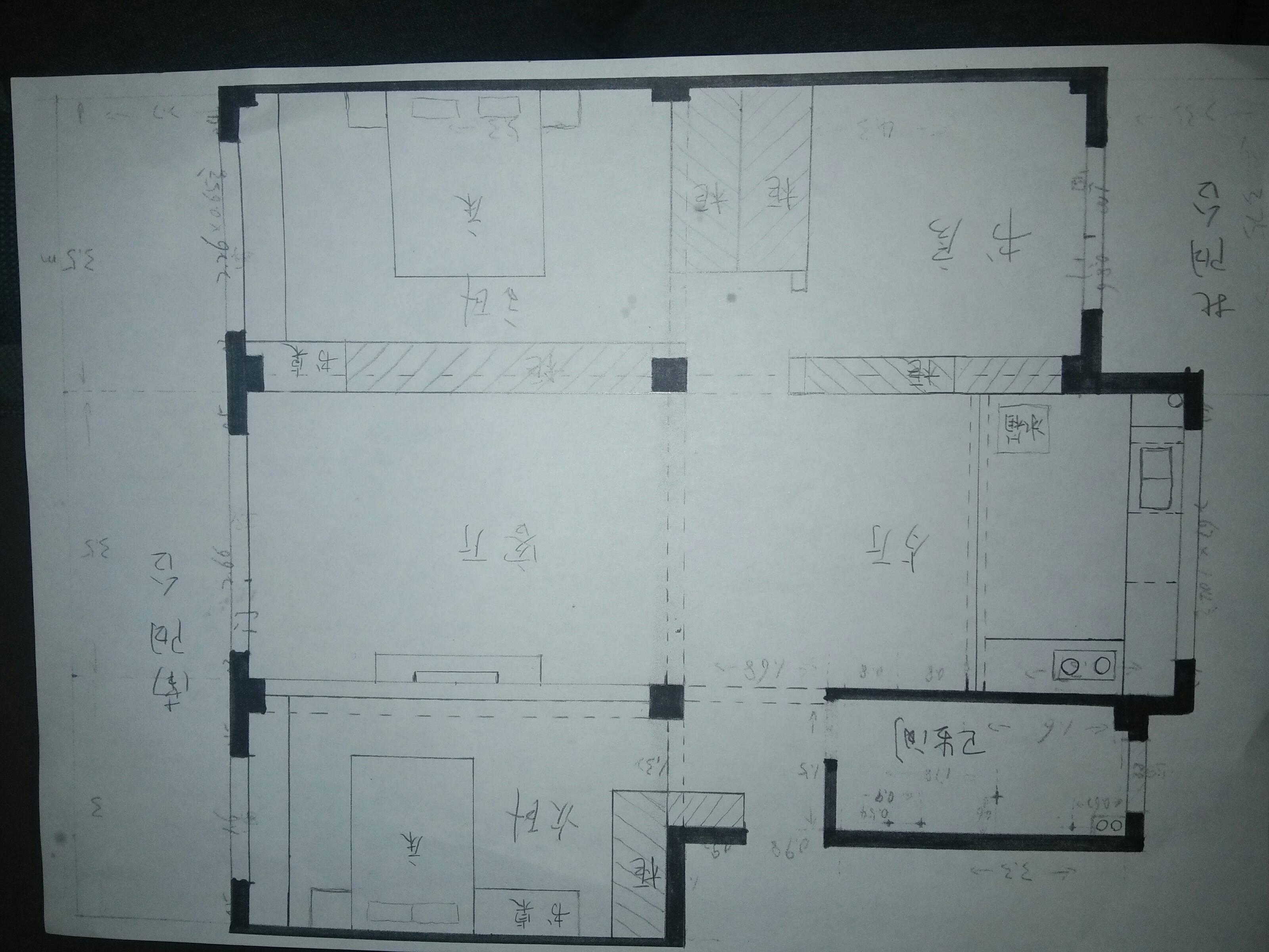 如何化解入户门对着主卧卫生间门、又对着床的问题？