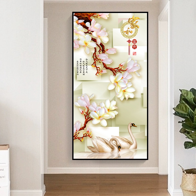 玄关 画 风水_进户门玄关挂九鱼图_农村进大门玄关画挂什么图最好 风水