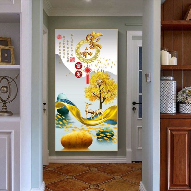 玄关 画 风水_农村进大门玄关画挂什么图最好 风水_正对大门玄关挂画风水