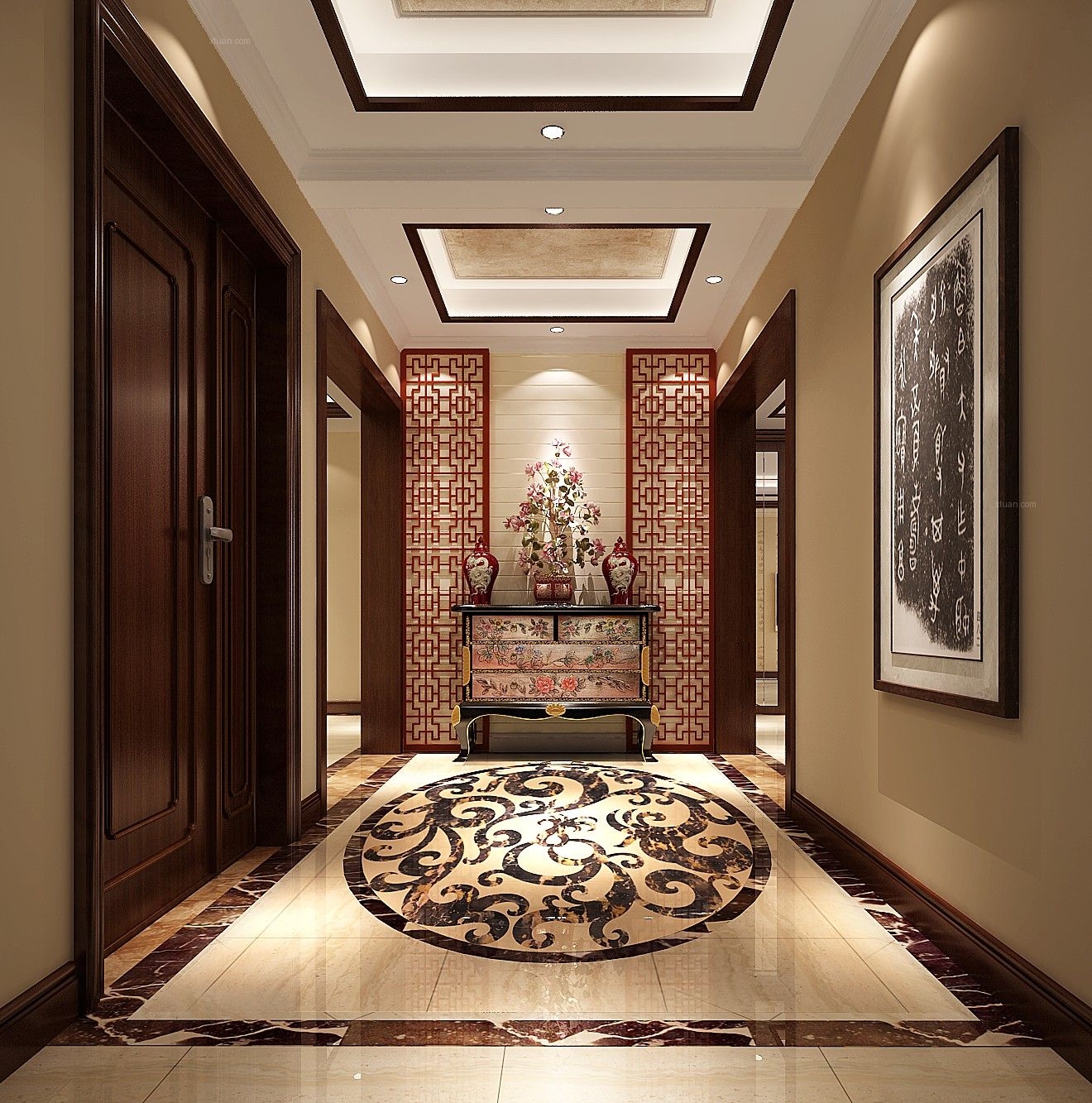 进门玄关风水_进门玄关装修风水_进门玄关装修效果图