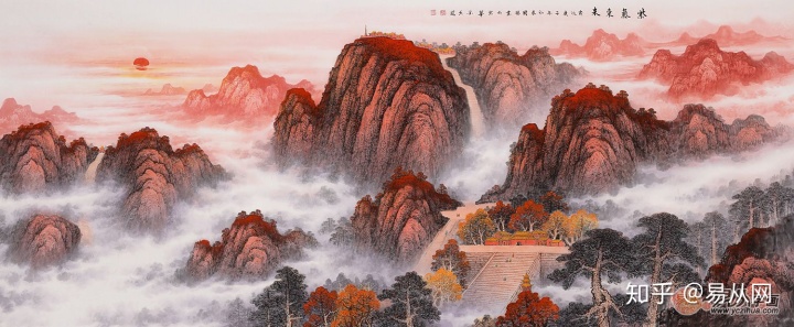 办公室字画选择山水画的四大原因及原因字画如何挑选