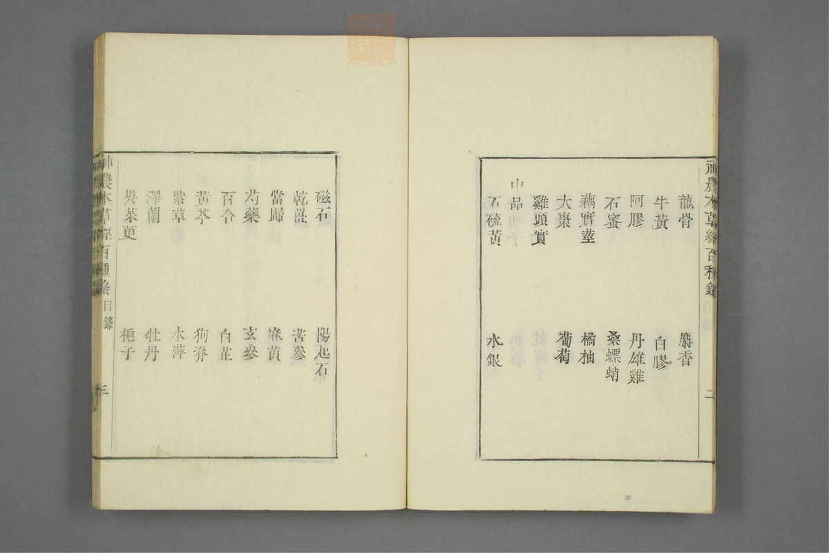 本草经百种录_古籍图_第1册_第9页